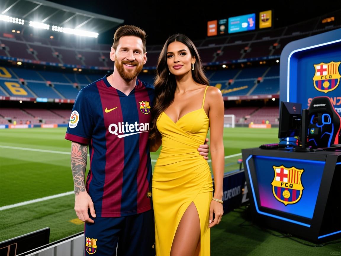 梅西夫妇甜蜜合影!安东内拉穿黄色长裙大秀好身材 第2张